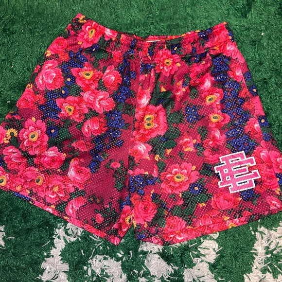 Eric Emanuel Mesh Shorts Floral size Large
